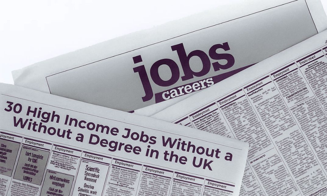 high income jobs without a degree