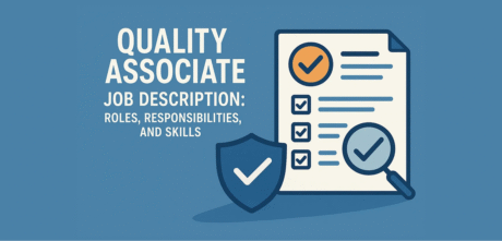 quality associate job description