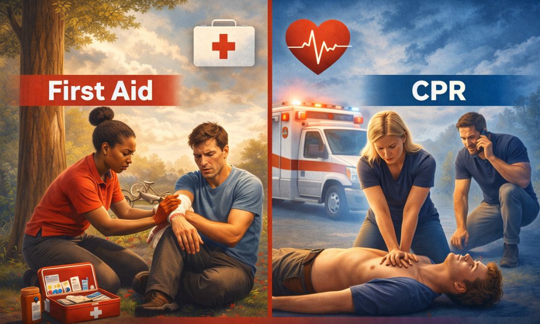 First Aid vs. CPR