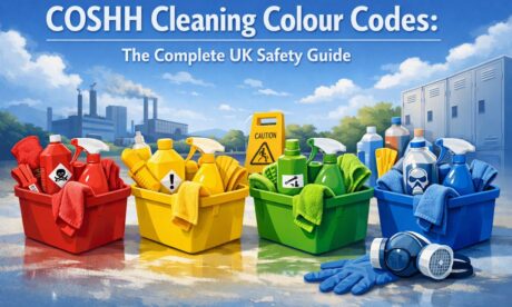 coshh cleaning colour codes