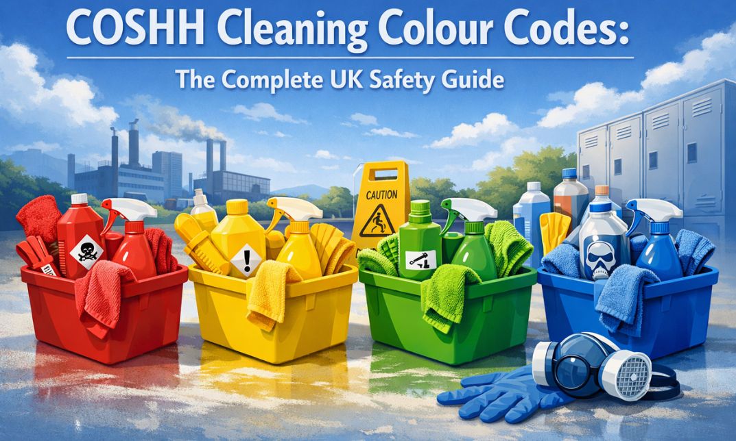 coshh cleaning colour codes