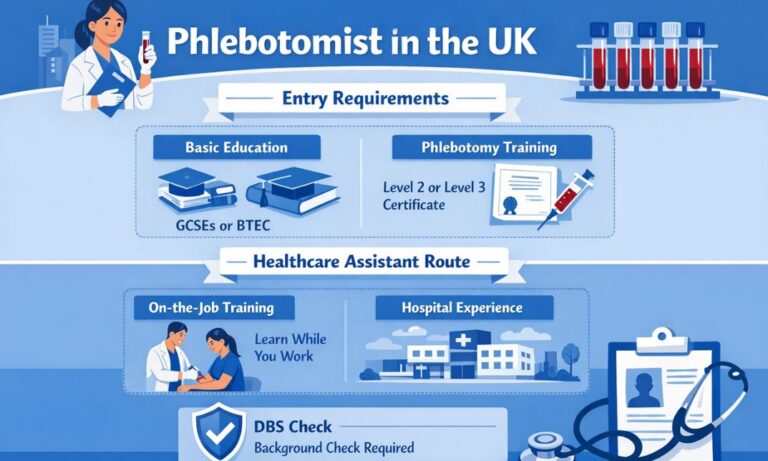 become a phlebotomist uk