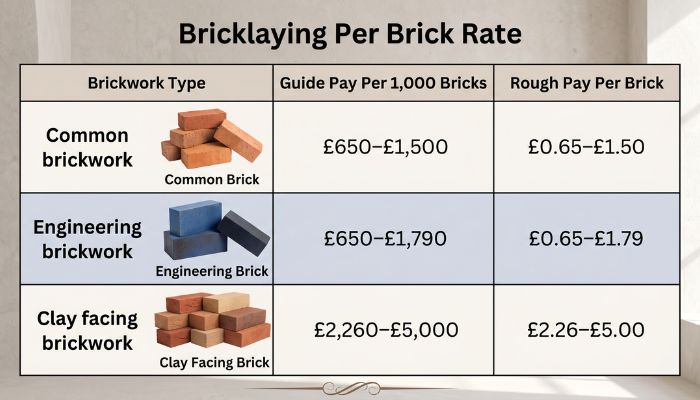 How Much Do Bricklayers Get Per Brick in the UK?