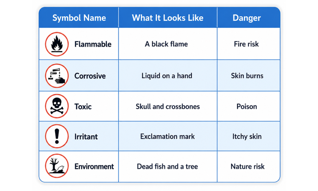 Coshh Sign Example Complete COSHH Signs and Meanings: UK Safety Guides