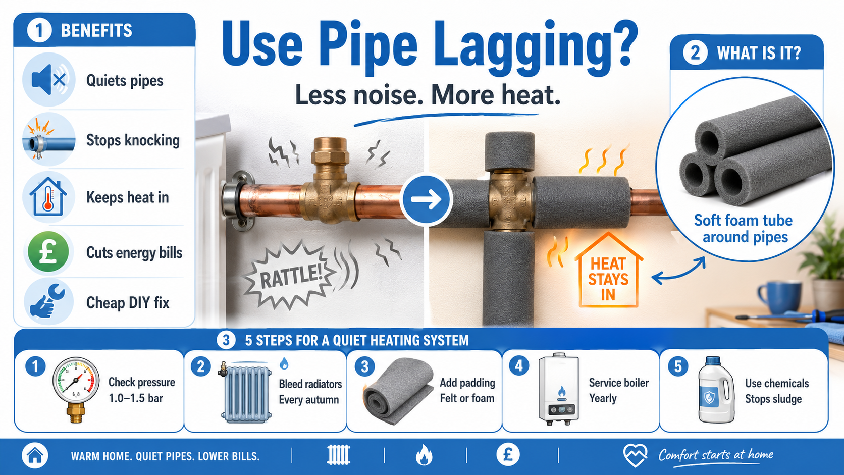 Should You Use Pipe Lagging to Reduce Noise