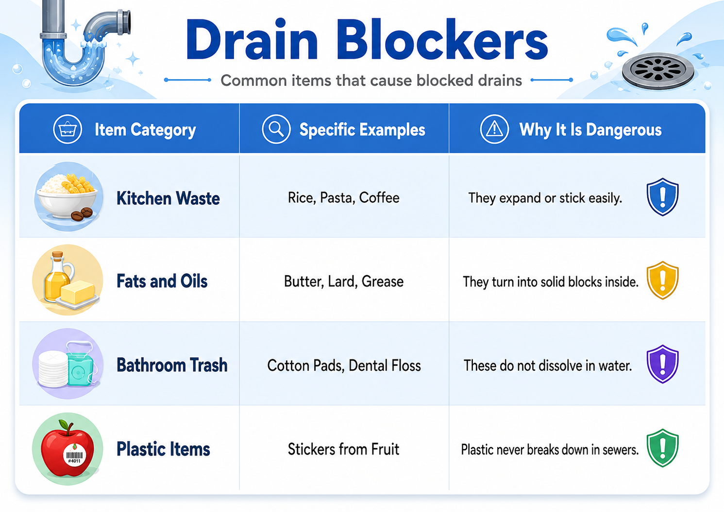 What Should You Never Put Down a UK Kitchen Drain