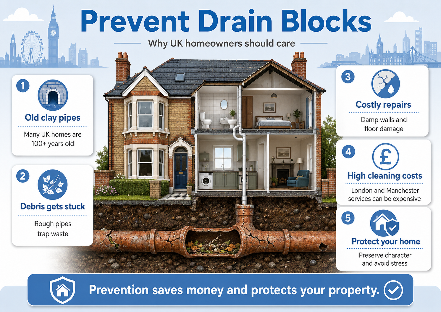 Why is it Essential for UK Homeowners to Prevent Blocked Drains?