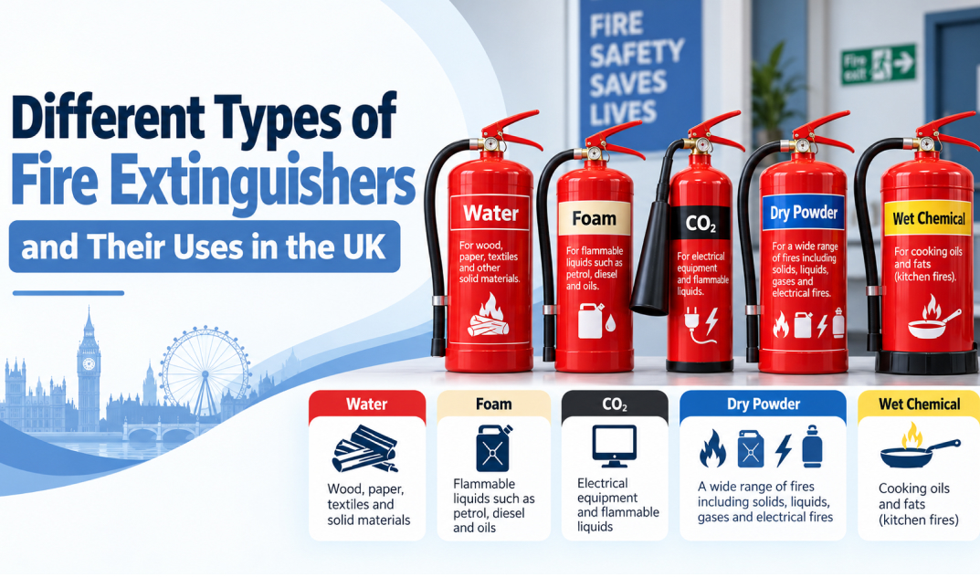 Different Types of Fire Extinguishers and Their Uses in the UK